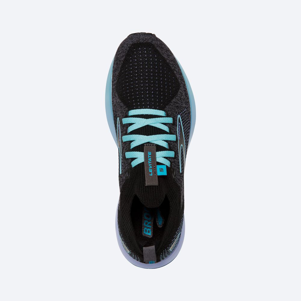 Brooks Levitate StealthFit 5 παπουτσια για τρεξιμο γυναικεια μπλε/με λουλουδια/μαυρα | GR638140