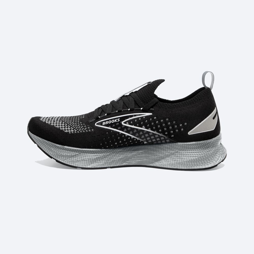 Brooks Levitate StealthFit 6 παπουτσια για τρεξιμο ανδρικα μαυρα/γκρι | GR154380