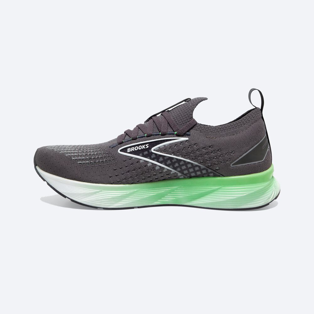 Brooks Levitate StealthFit 6 παπουτσια για τρεξιμο ανδρικα μαυρα/πρασινο/ασπρα | GR264150