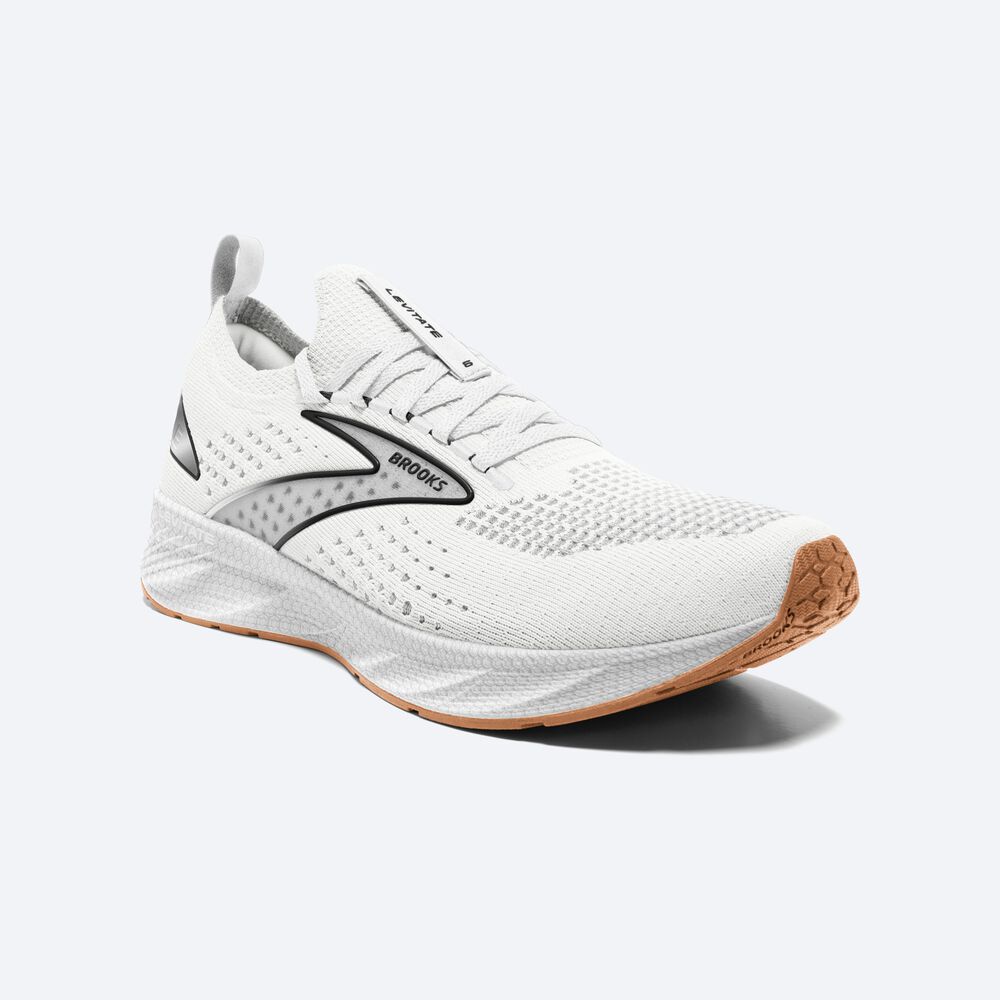 Brooks Levitate StealthFit 6 παπουτσια για τρεξιμο γυναικεια ασπρα | GR386954