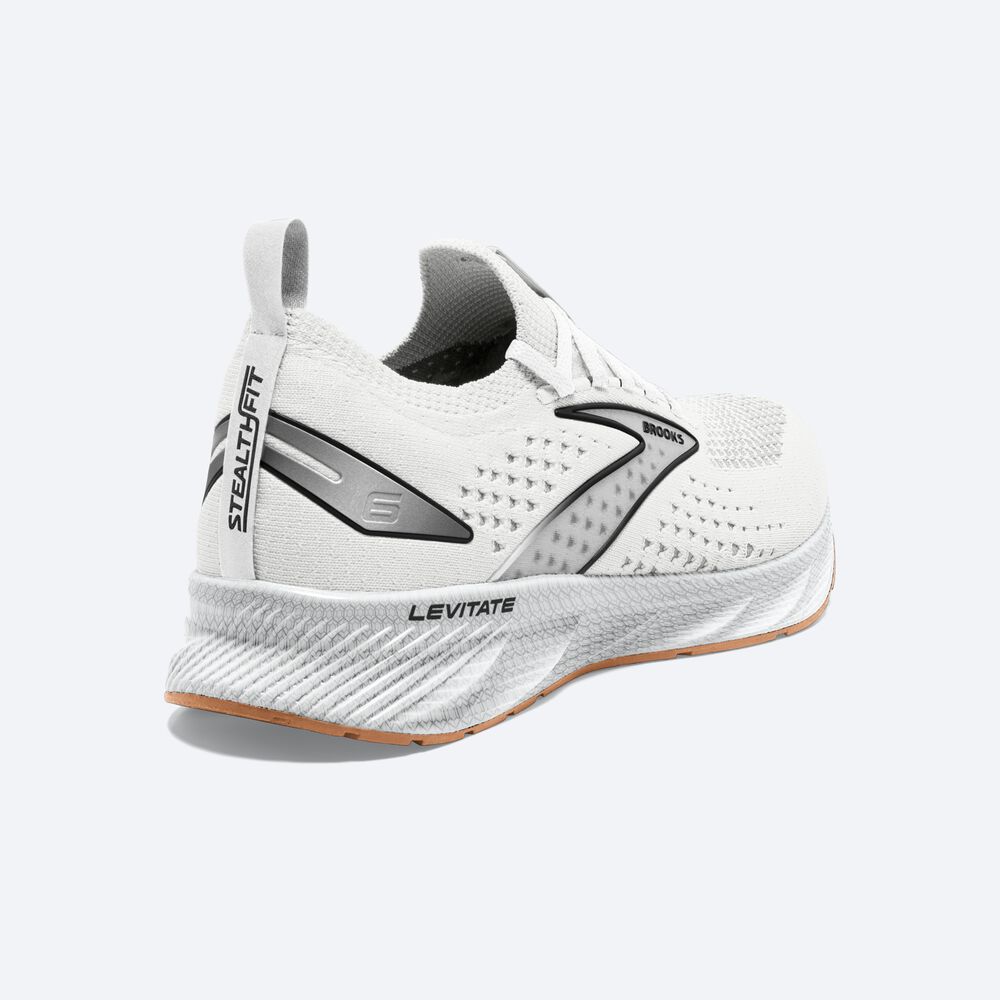 Brooks Levitate StealthFit 6 παπουτσια για τρεξιμο γυναικεια ασπρα | GR386954