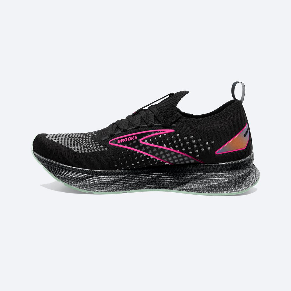 Brooks Levitate StealthFit 6 παπουτσια για τρεξιμο γυναικεια μαυρα/ροζ | GR563849