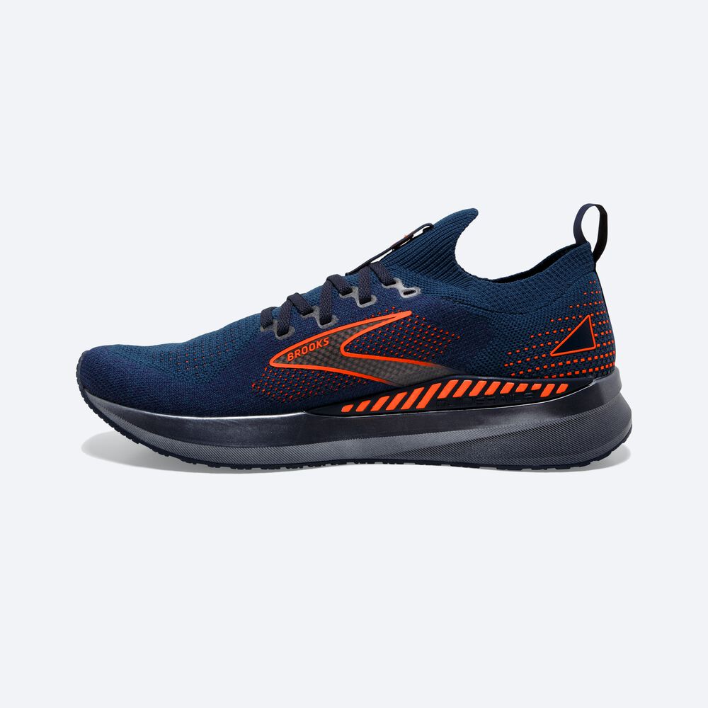 Brooks Levitate StealthFit GTS 5 παπουτσια για τρεξιμο ανδρικα σκουρο μπλε/καφε | GR314576