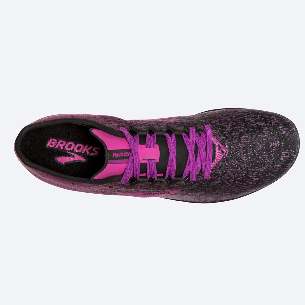 Brooks Mach 19 παπουτσια spikes γυναικεια μαυρα/ροζ | GR256743