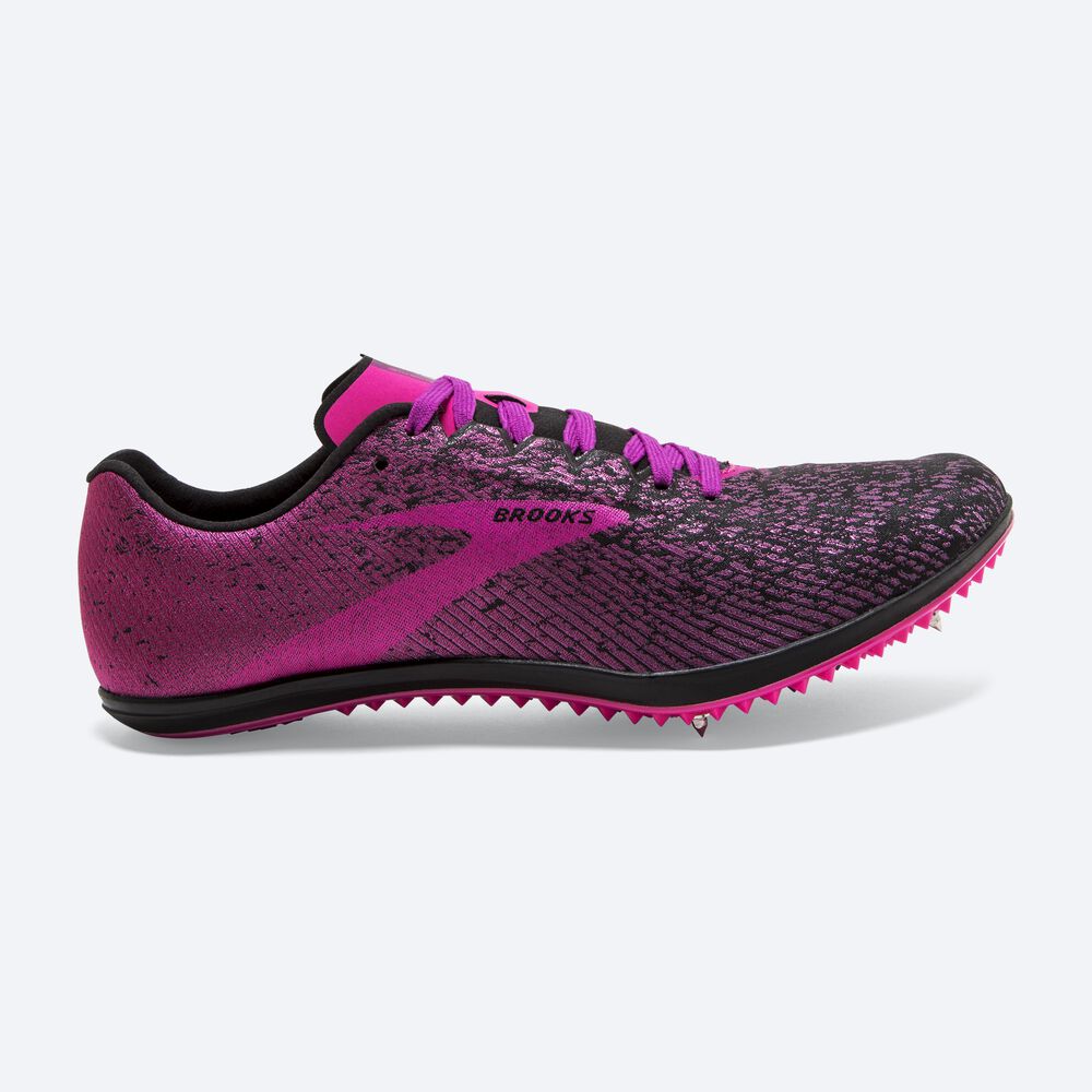 Brooks Mach 19 παπουτσια spikes γυναικεια μαυρα/ροζ | GR256743