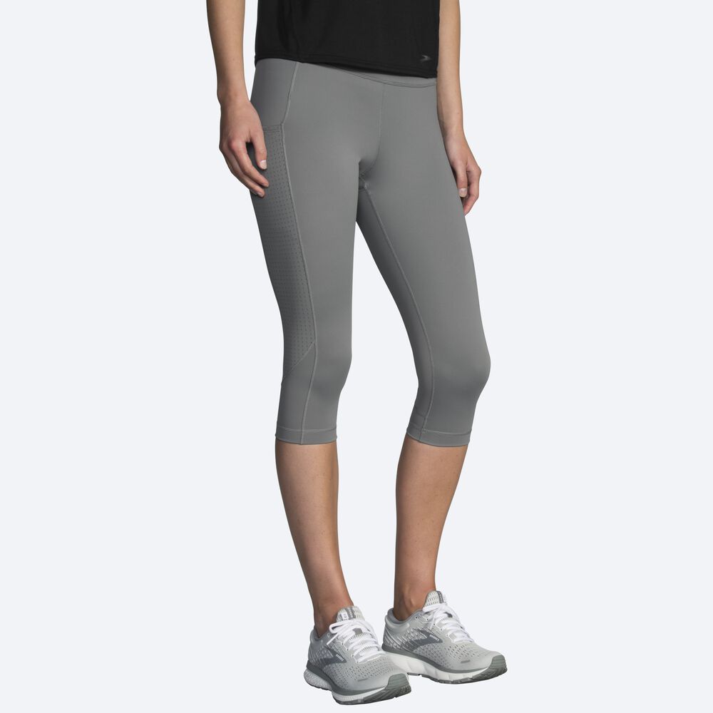 Brooks Method 1/2 Crop Tight κολαν γυναικεια γκρι | GR015429