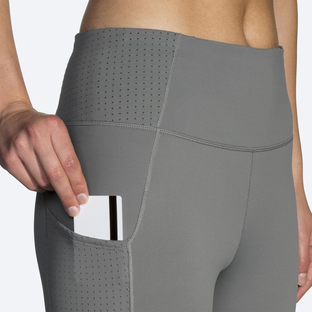 Brooks Method 1/2 Crop Tight κολαν γυναικεια γκρι | GR015429