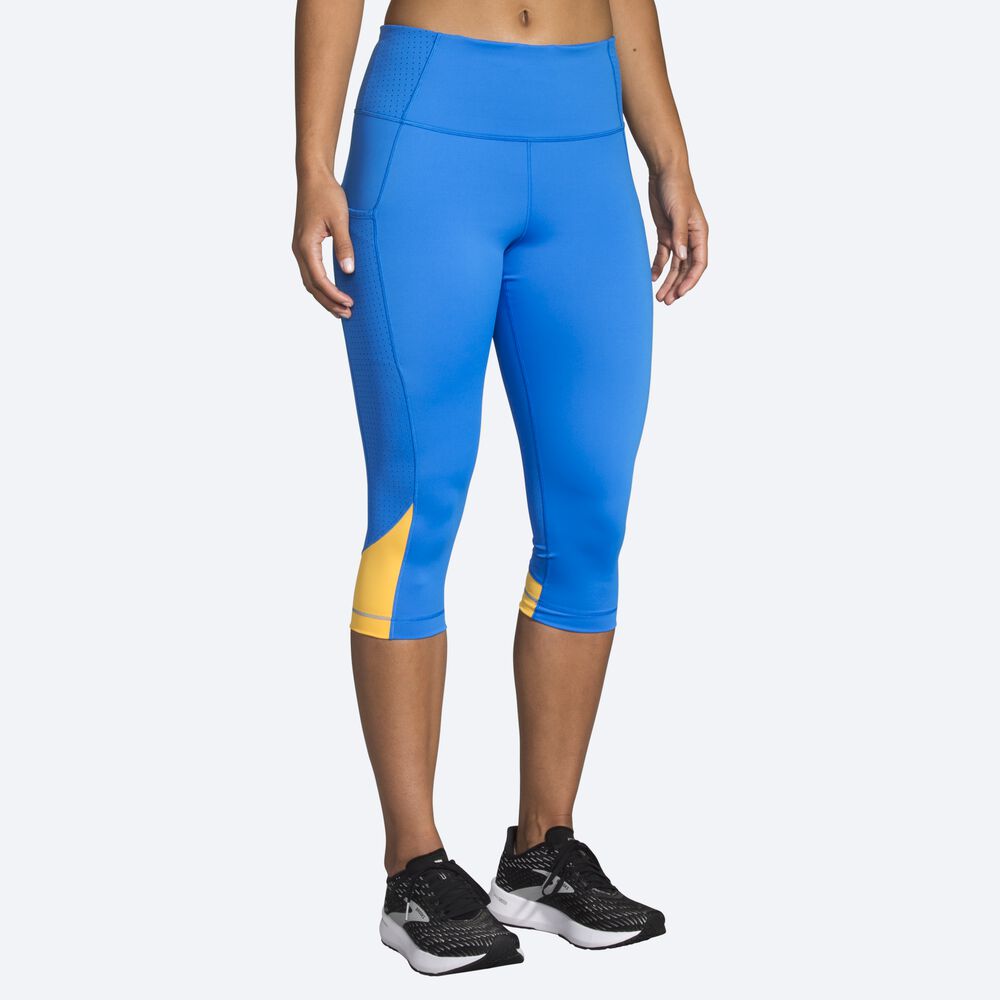 Brooks Method 1/2 Crop Tight κολαν γυναικεια μπλε | GR062947