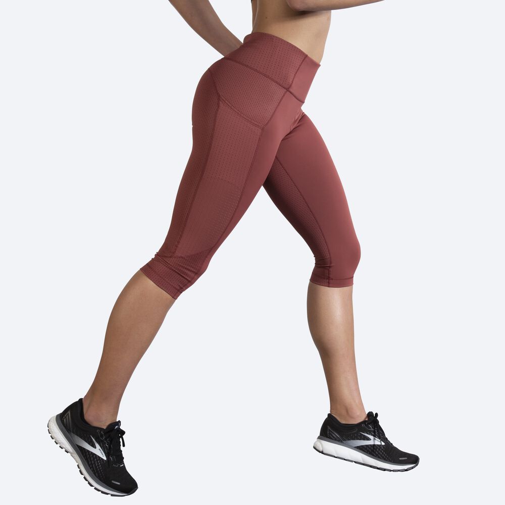 Brooks Method 1/2 Crop Tight κολαν γυναικεια Terracotta | GR546189