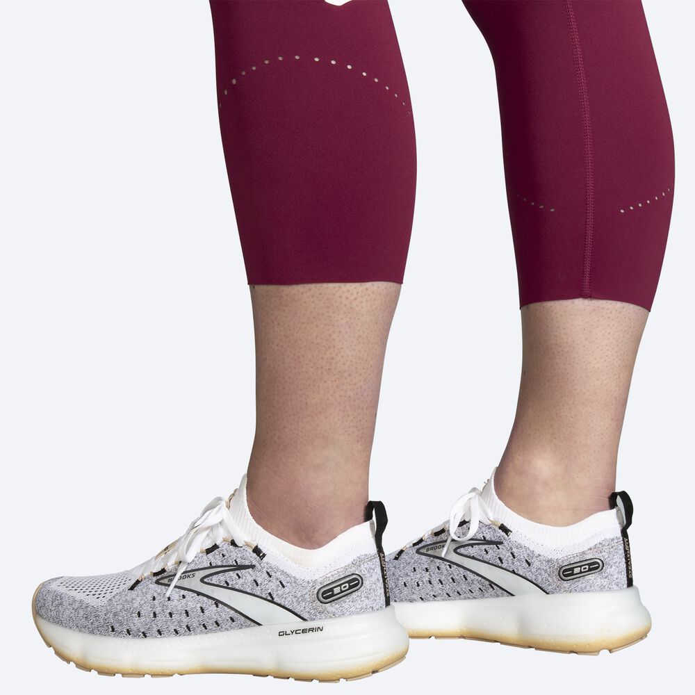 Brooks Method 3/4 Tight κολαν γυναικεια μπορντο/ροζ | GR742508