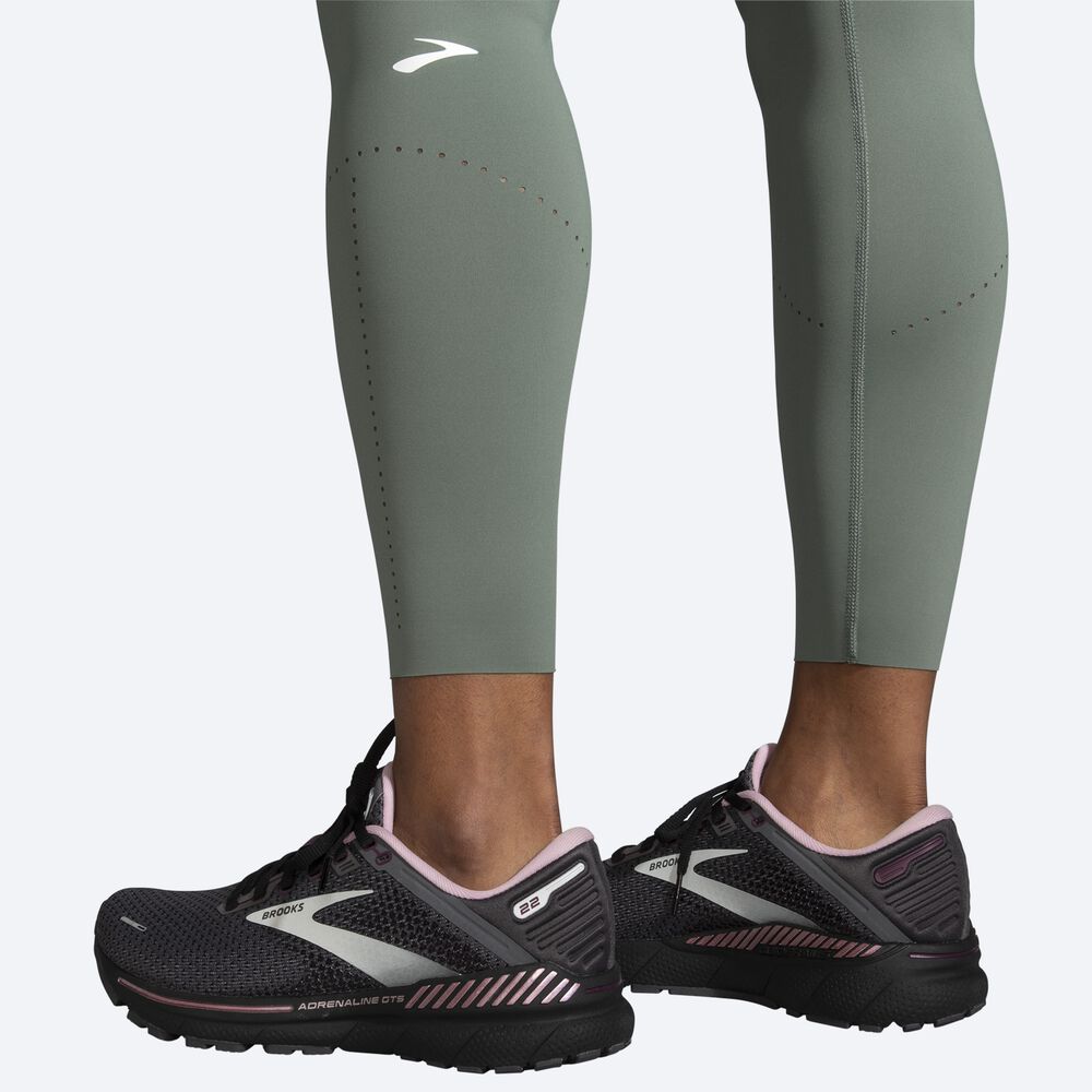 Brooks Method 7/8 Tight κολαν γυναικεια πρασινο | GR346501