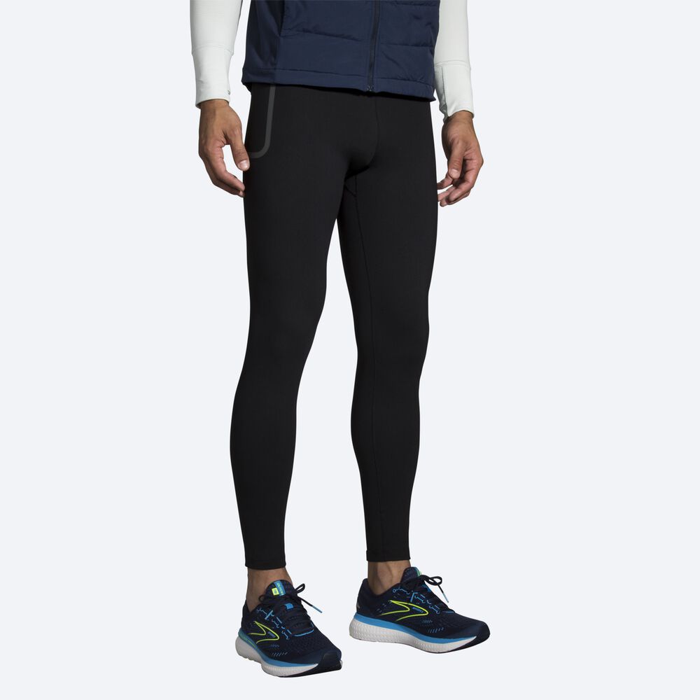 Brooks Momentum Thermal Tight κολαν ανδρικα μαυρα | GR456230