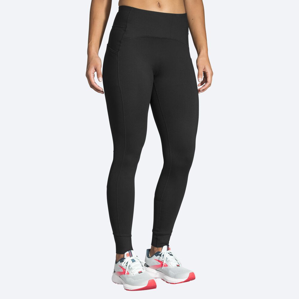 Brooks Momentum Thermal Tight κολαν γυναικεια μαυρα | GR267483