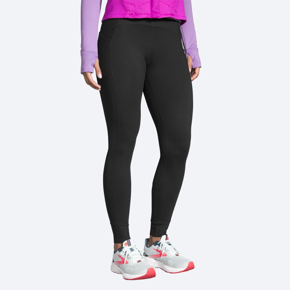 Brooks Momentum Thermal Tight κολαν γυναικεια μαυρα | GR267483