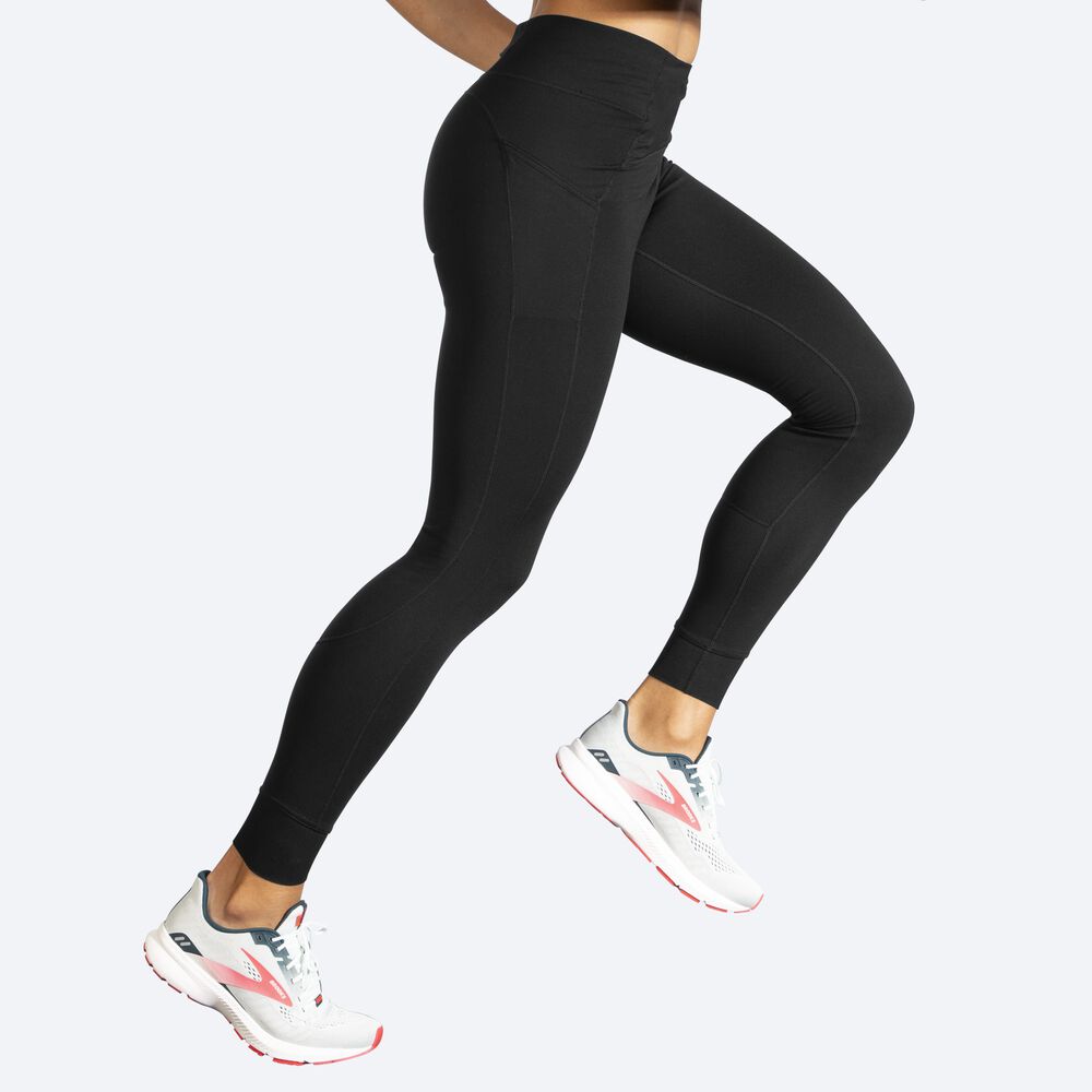 Brooks Momentum Thermal Tight κολαν γυναικεια μαυρα | GR267483