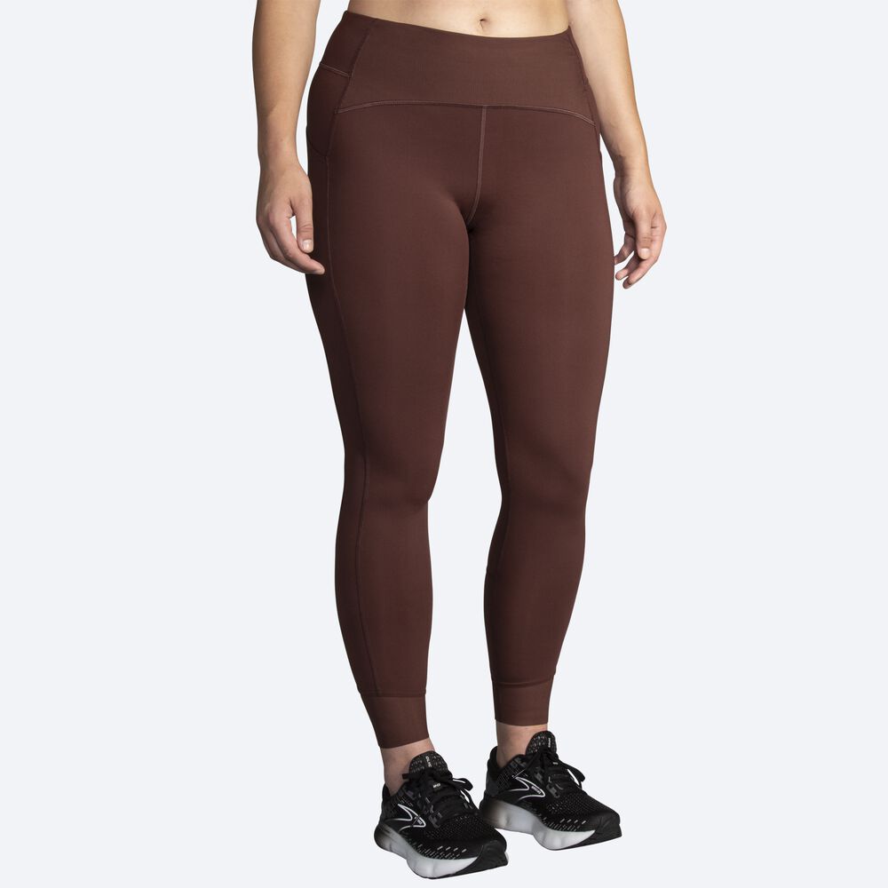 Brooks Momentum Thermal Tight κολαν γυναικεια σοκολάτα | GR451879