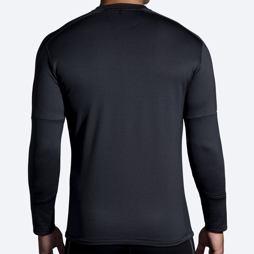 Brooks Notch Thermal Long Sleeve 2.0 μπλουζακια ανδρικα μαυρα | GR036917