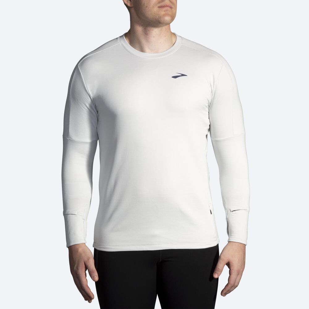 Brooks Notch Thermal Long Sleeve 2.0 μπλουζακια ανδρικα γκρι | GR457901