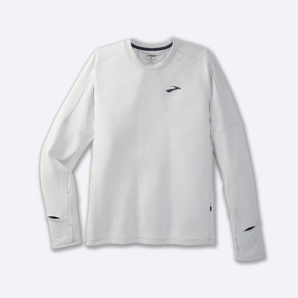 Brooks Notch Thermal Long Sleeve 2.0 μπλουζακια ανδρικα γκρι | GR457901