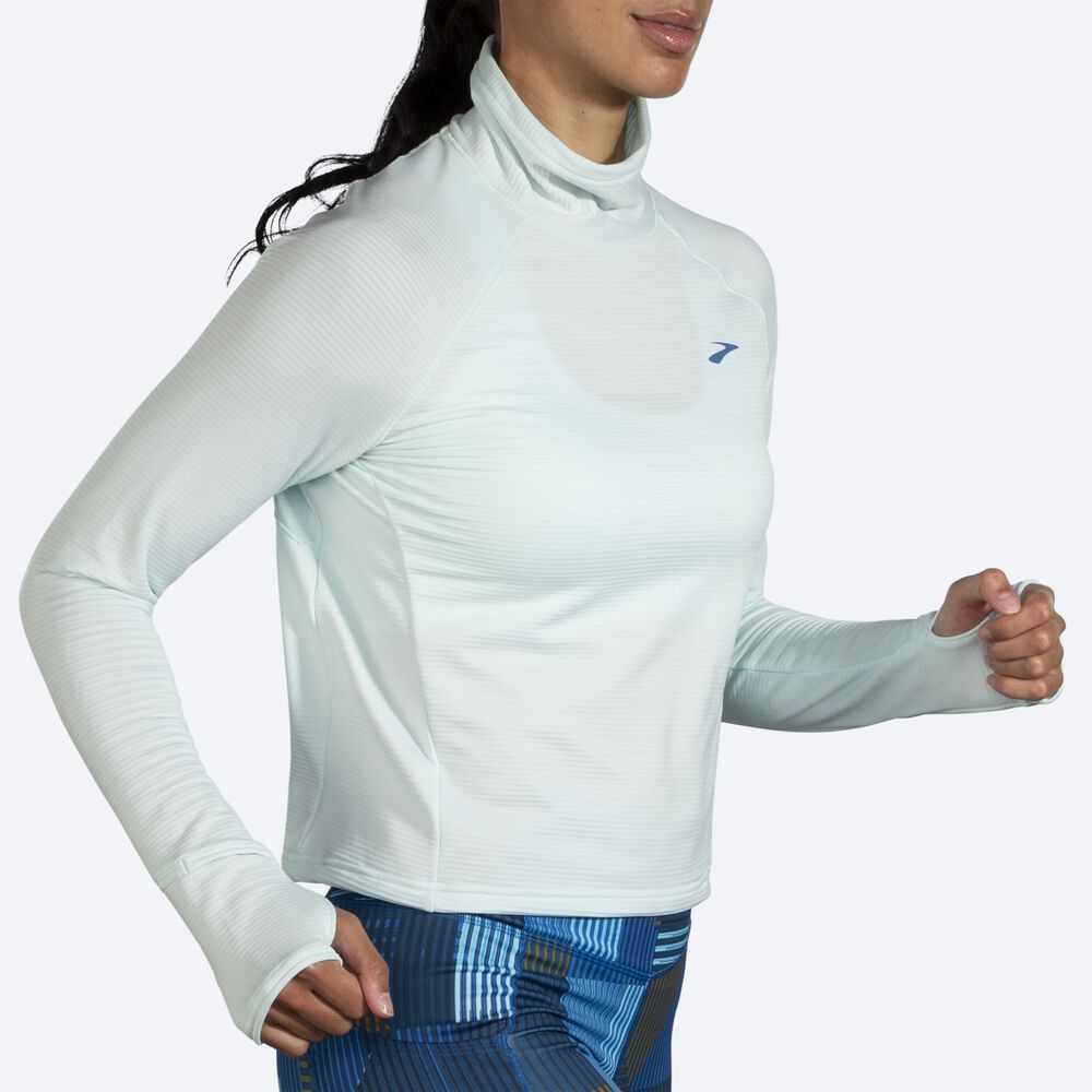 Brooks Notch Thermal Long Sleeve 2.0 μπλουζακια γυναικεια μπλε | GR542871