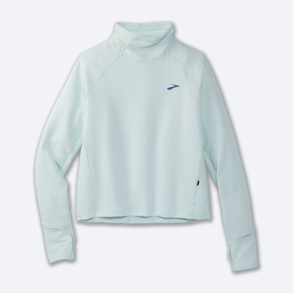 Brooks Notch Thermal Long Sleeve 2.0 μπλουζακια γυναικεια μπλε | GR542871