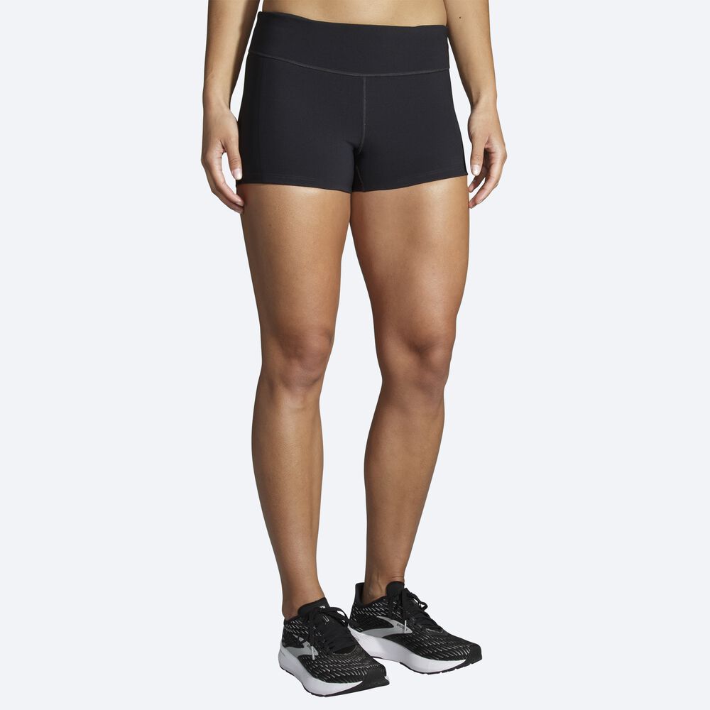 Brooks Speedwork Short Tight κολαν γυναικεια μαυρα | GR403876