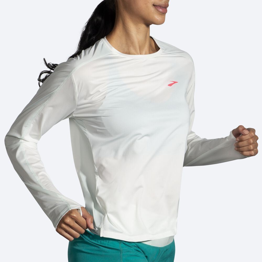 Brooks Sprint Free Long Sleeve 2.0 μπλουζακια γυναικεια μεντα | GR642190