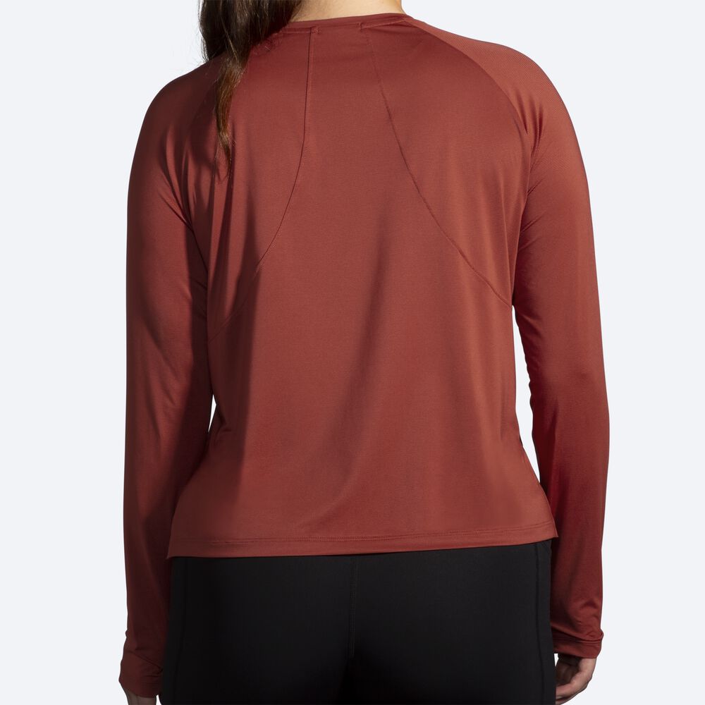 Brooks Sprint Free Long Sleeve μπλουζακια γυναικεια χαλκός | GR427301