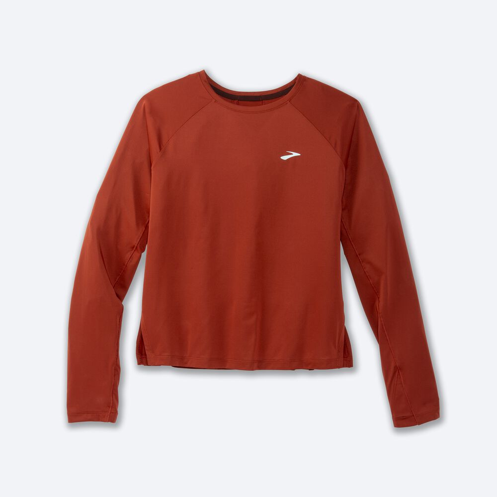 Brooks Sprint Free Long Sleeve μπλουζακια γυναικεια χαλκός | GR427301