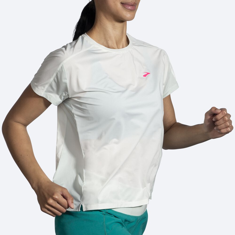 Brooks Sprint Free Short Sleeve 2.0 μπλουζακια γυναικεια μεντα | GR084132