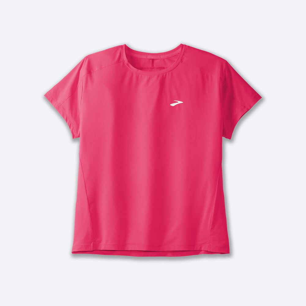 Brooks Sprint Free Short Sleeve 2.0 μπλουζακια γυναικεια ροζ | GR085962