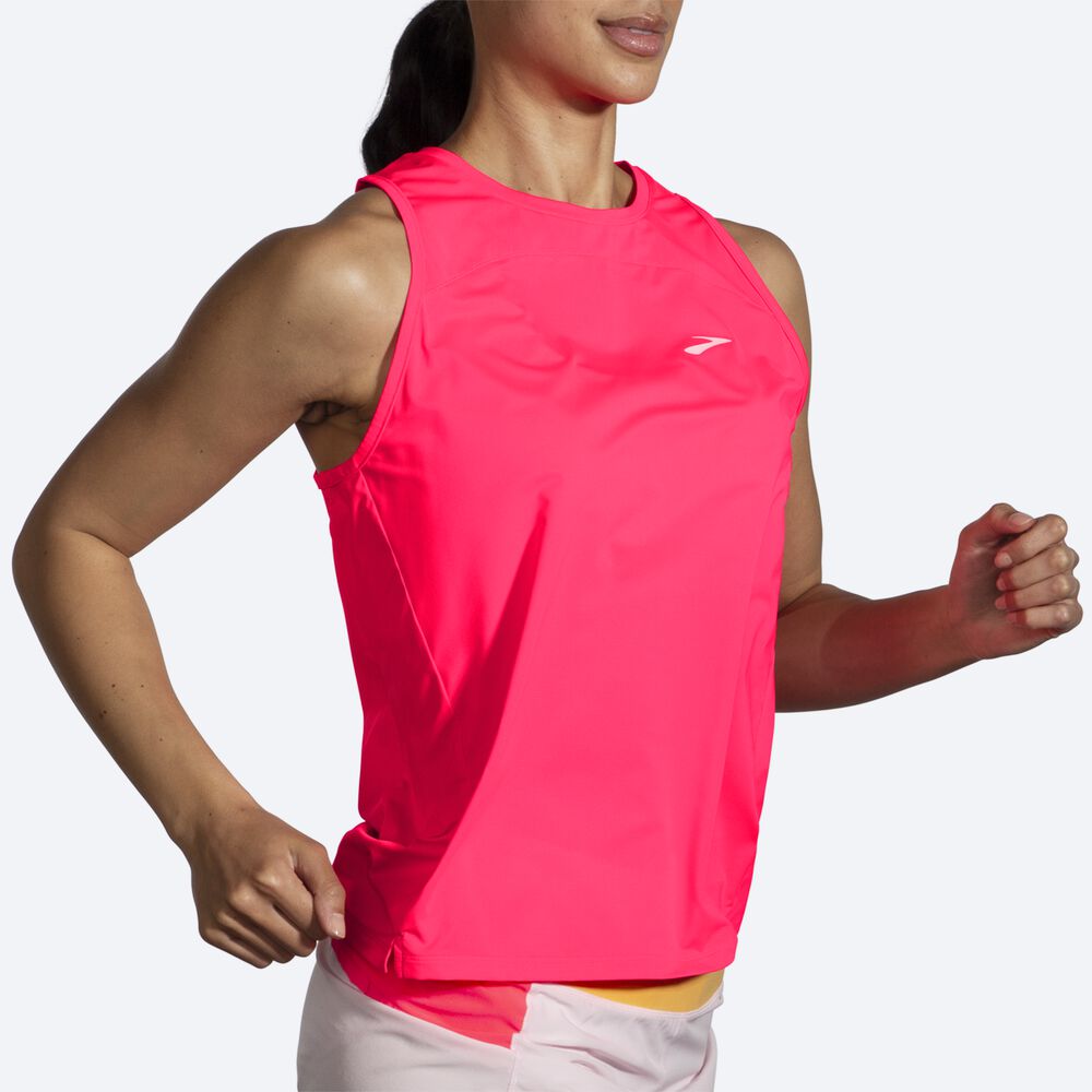 Brooks Sprint Free Tank 2.0 αμανικα μπλουζακια γυναικεια ροζ | GR367850