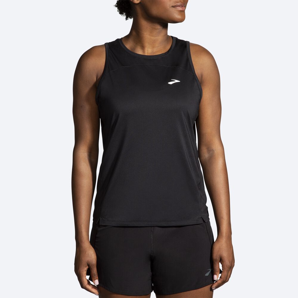 Brooks Sprint Free Tank 2.0 αμανικα μπλουζακια γυναικεια μαυρα | GR473195