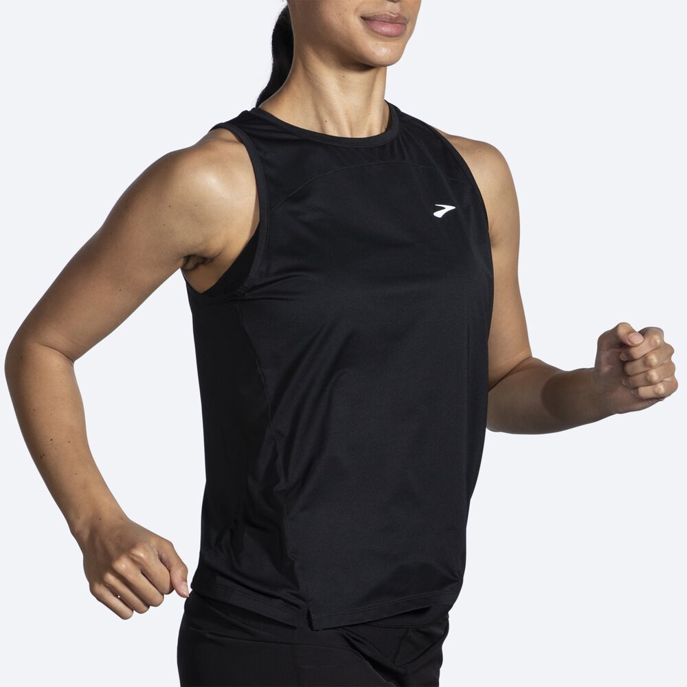 Brooks Sprint Free Tank 2.0 αμανικα μπλουζακια γυναικεια μαυρα | GR473195