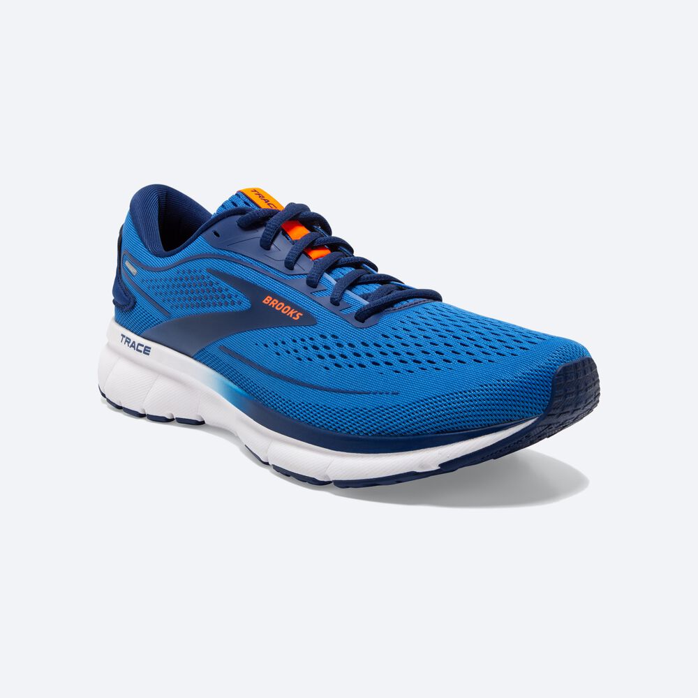 Brooks Trace 2 αθλητικα παπουτσια running ανδρικα μπλε/μπλε/πορτοκαλι | GR781349